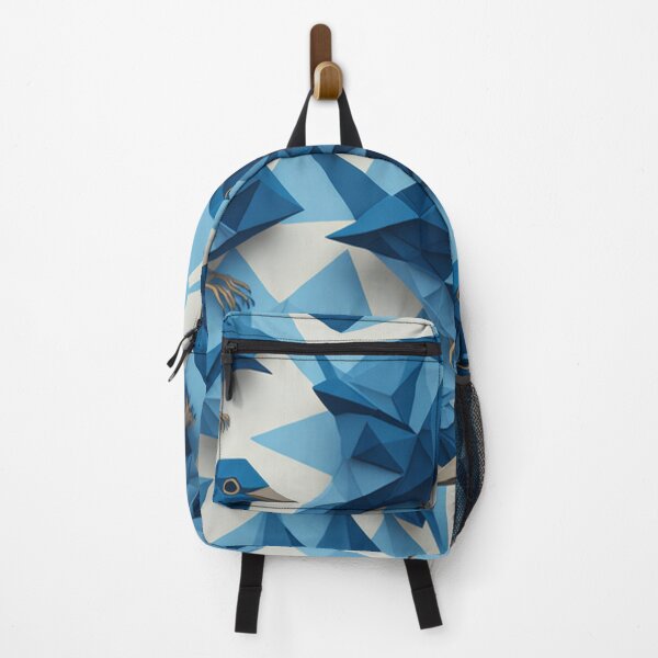Item preview, Blue Geometric Bird Sketch Design Pattern Print designed and sold by randomtdesigns.