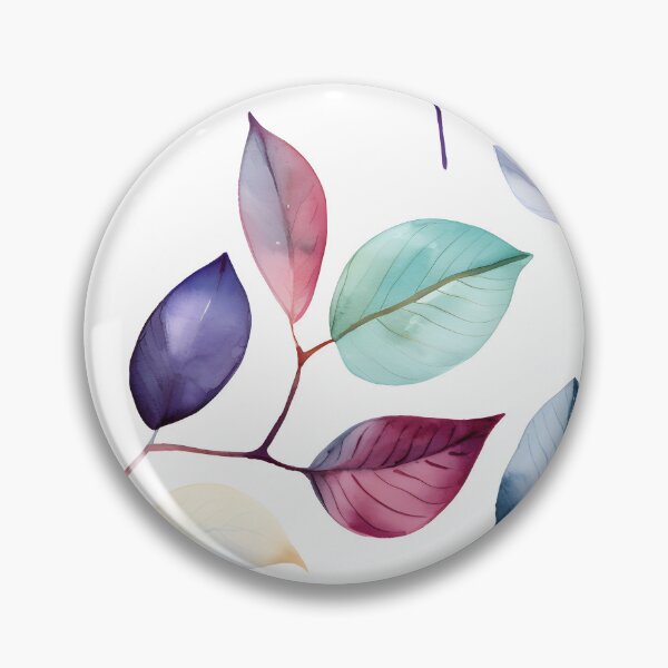 Item preview, Watercolor leaves pattern designed and sold by enipra.