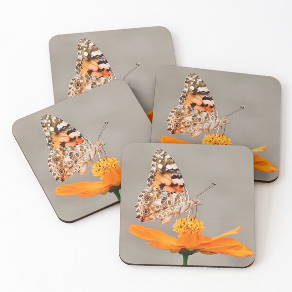 Item preview, Butterfly Pollinating an Orange Flower designed and sold by Sonya Umble.