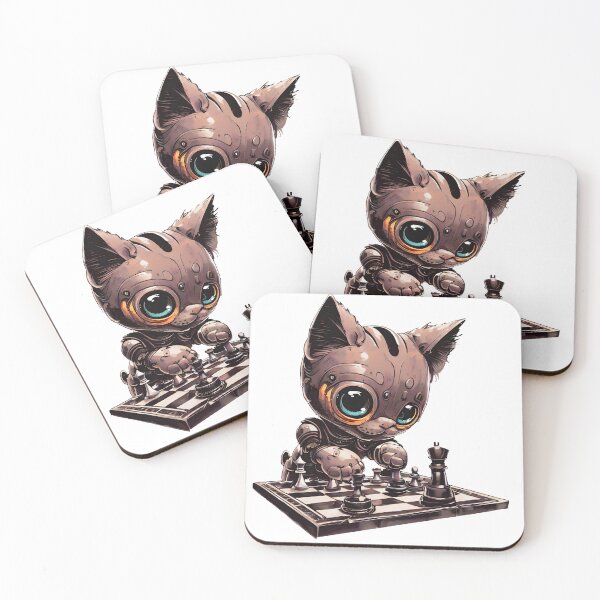 Artikelvorschau, Robo-Cat spielt Schach! entworfen und verkauft von kukamatsu.