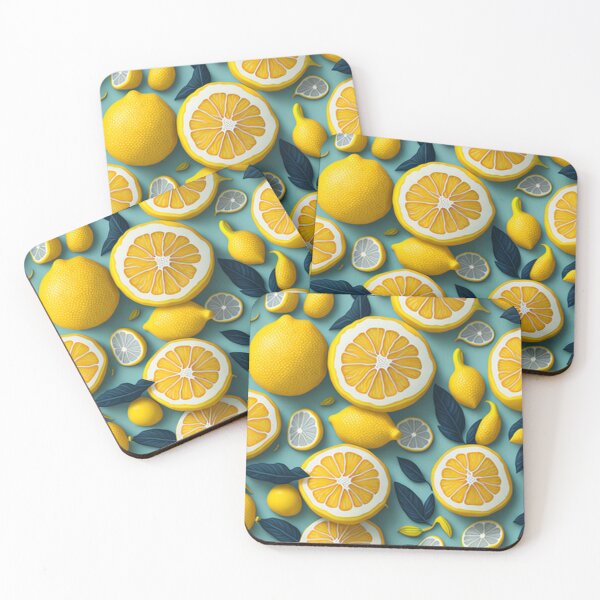 Item preview, Beautiful Lemon Fruit Pattern Design Pattern Print  designed and sold by randomtdesigns.