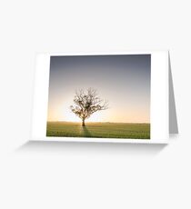 Green scape Greeting Card