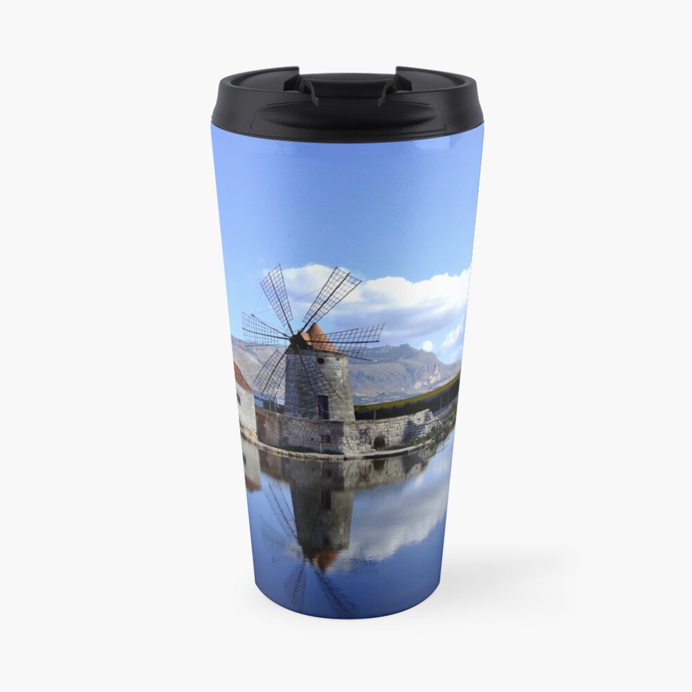 windmill & saltpan Travel Mug
