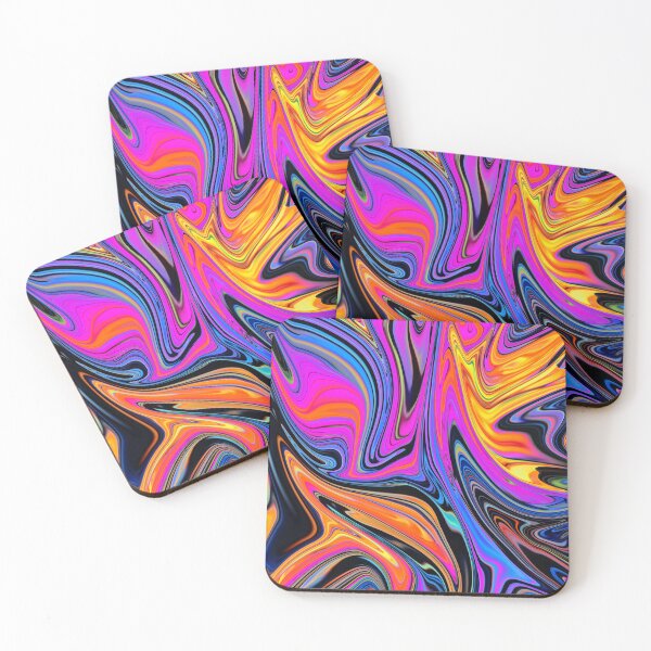 Item preview, Colorful liquid paint marble pattern designed and sold by 1Celery.