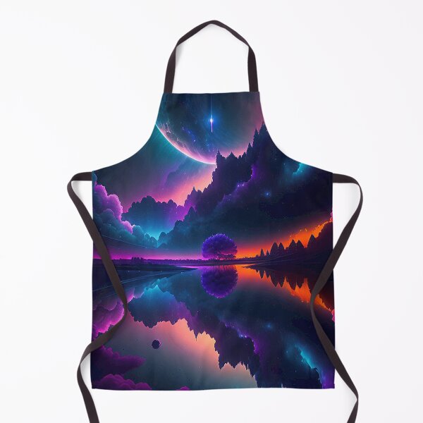 Item preview, Mystical night: forest lake in the soft light of the moon designed and sold by Minpadesign.