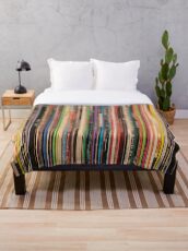 Classic Alternative Rock Records Throw Blanket