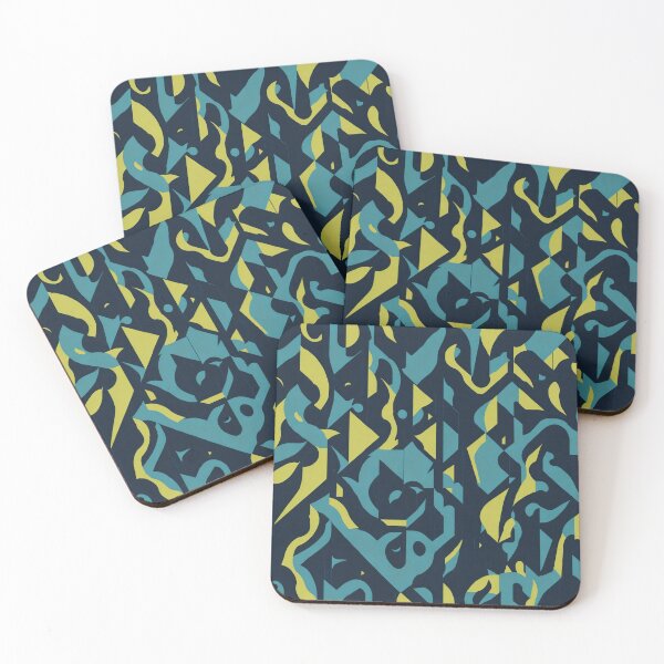 Item preview, Minimalism: Geometry, Geometric Shapes, Clean Lines, Blue and Yellow Symmetry designed and sold by ViralVibeLab.