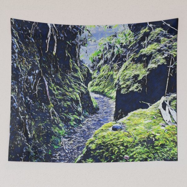 Item preview, NARROW PASSAGE IN RAIN FOREST  designed and sold by ArtbyRolleen.