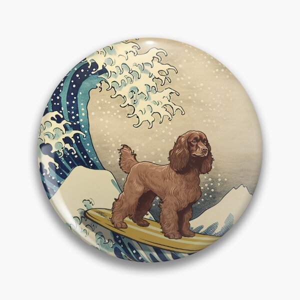 Item preview, Boykin Spaniel Kanagawa Japanese Surfing Wave designed and sold by rafaeltto.