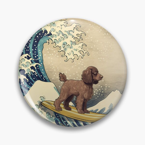 Item preview, Boykin Spaniel Kanagawa Japanese Surfing Wave designed and sold by rafaeltto.