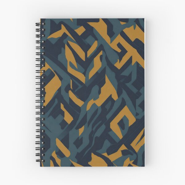 Item preview, sleek and Contemporary Geometric Patterns: Orange and Blue designed and sold by ViralVibeLab.