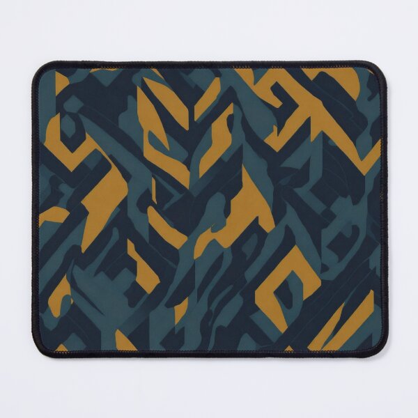 Artikelvorschau, sleek and Contemporary Geometric Patterns: Orange and Blue entworfen und verkauft von ViralVibeLab.
