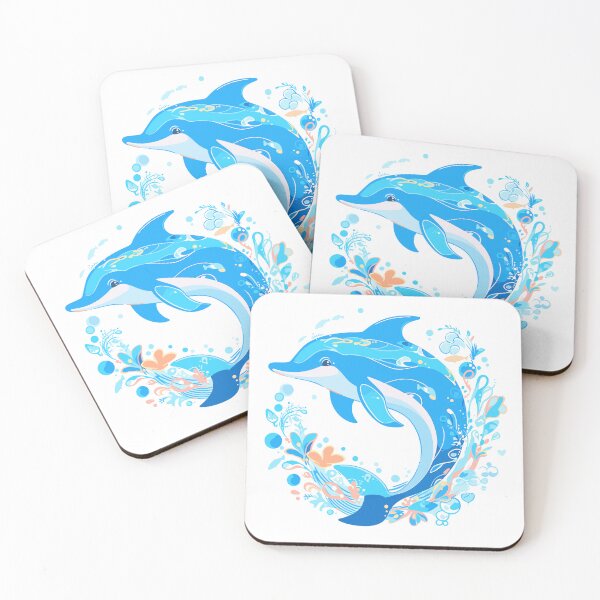 Item preview, Vibrant and Colorful Dolphin designed and sold by tomtosfarm.