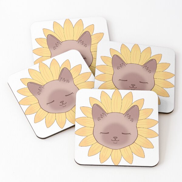 Item preview, sunflower cat designed and sold by Nekomiusagi1009.
