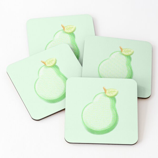 Item preview, Pear pop art style with soft colors designed and sold by Florvolcanica.