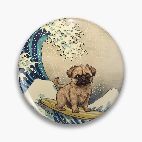Artikelvorschau, Brussels Griffon Kanagawa Japanese Surfing Wave entworfen und verkauft von rafaeltto.