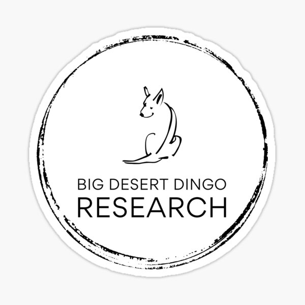 Big Desert Dingo Research - Painted Black Sticker