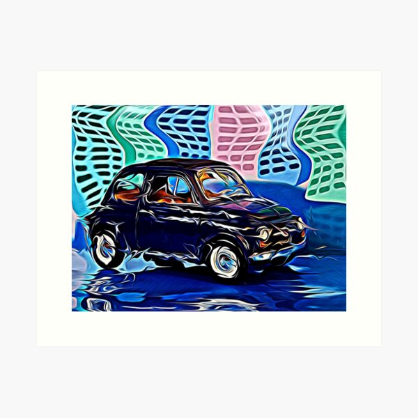 Photo Picture Poster Print Art A0 A1 A2 A3 A4 FIAT 500E CAR POSTER AB773