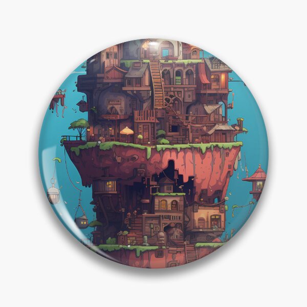 Artikelvorschau, Pixel Art Floating City entworfen und verkauft von setofeights.