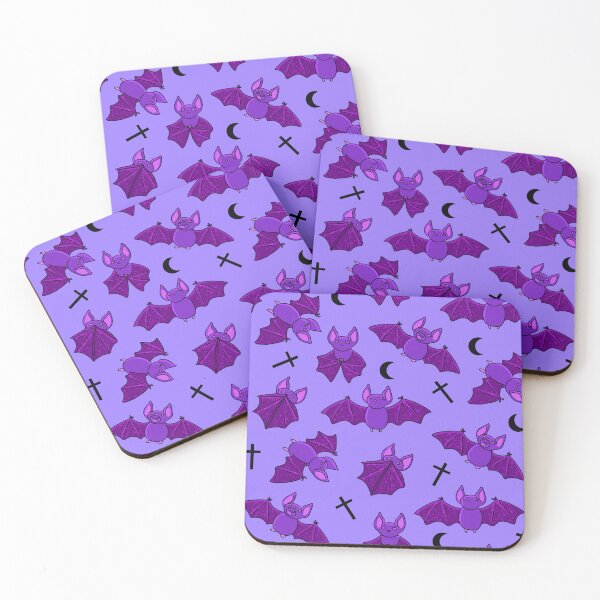 Item preview, Pastel Goth Bats halloween, purple, cute, crosses, dark moon designed and sold by Pastelgothcrazy.
