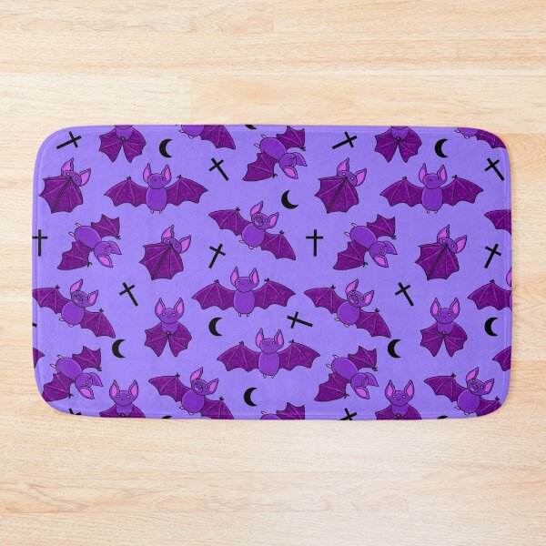 Item preview, Pastel Goth Bats halloween, purple, cute, crosses, dark moon designed and sold by Pastelgothcrazy.