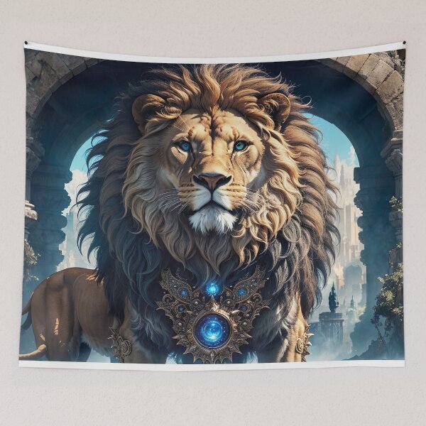 Item preview, Embrace the Ferocity of the Lion-Ai Art designed and sold by Sector7Artistry.