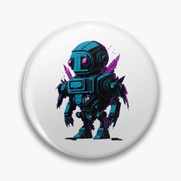 Item preview, Cute Blue Baby Robot Sticker - Kawaii Robot Illustration for Kids and Geeks designed and sold by HiveMechs.