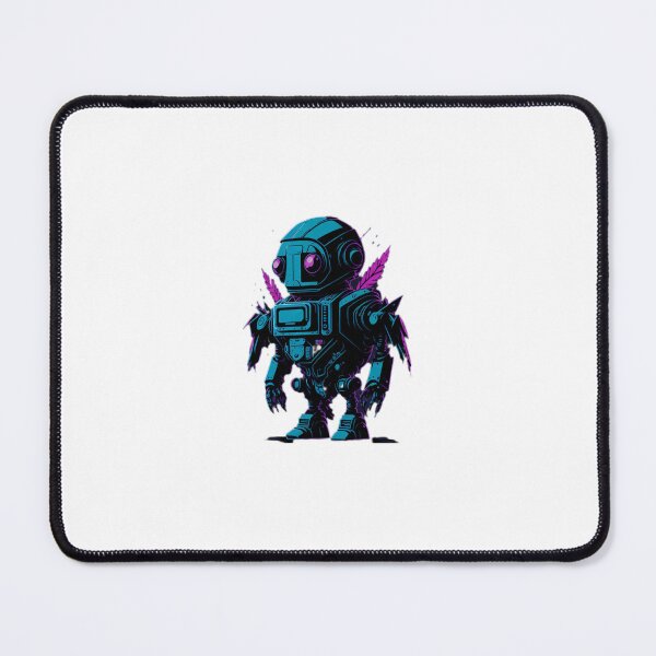 Item preview, Cute Blue Baby Robot Sticker - Kawaii Robot Illustration for Kids and Geeks designed and sold by HiveMechs.
