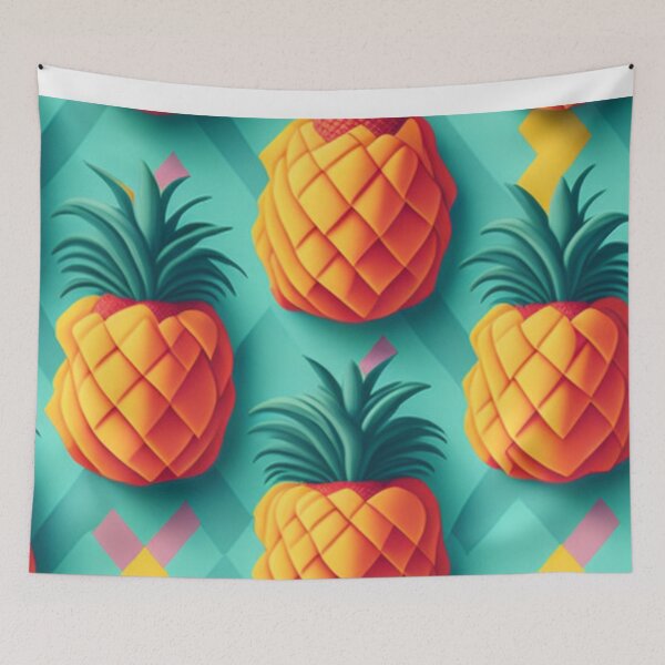 Item preview, Beautiful Pineapple Fruit Pattern Design Pattern Print  designed and sold by randomtdesigns.