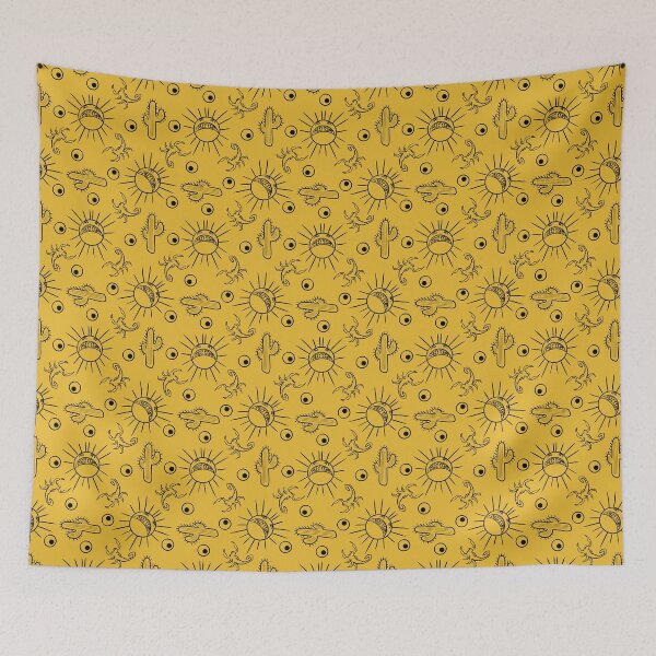Item preview, Death Valley Sun - Desert Life on a Yellow Background designed and sold by hawkandkey.