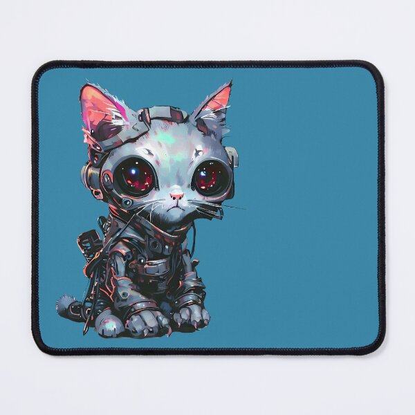 Item preview, Robo-Cyberpunk Cat! designed and sold by kukamatsu.