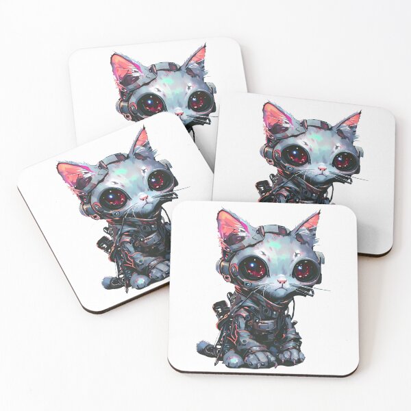 Item preview, Robo-Cyberpunk Cat! designed and sold by kukamatsu.