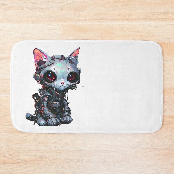 Item preview, Robo-Cyberpunk Cat! designed and sold by kukamatsu.