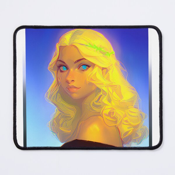 Item preview, blonde girl 2023 tileartwork designed and sold by tileartwork.