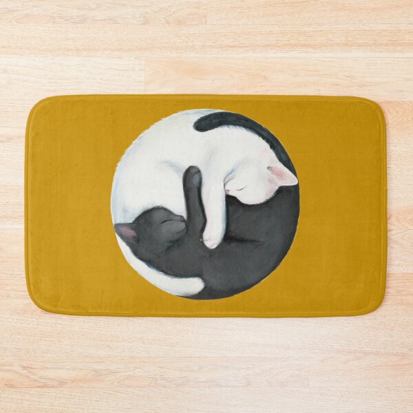 Item preview, Yin Yang Balancing Cats designed and sold by ForBeatt.