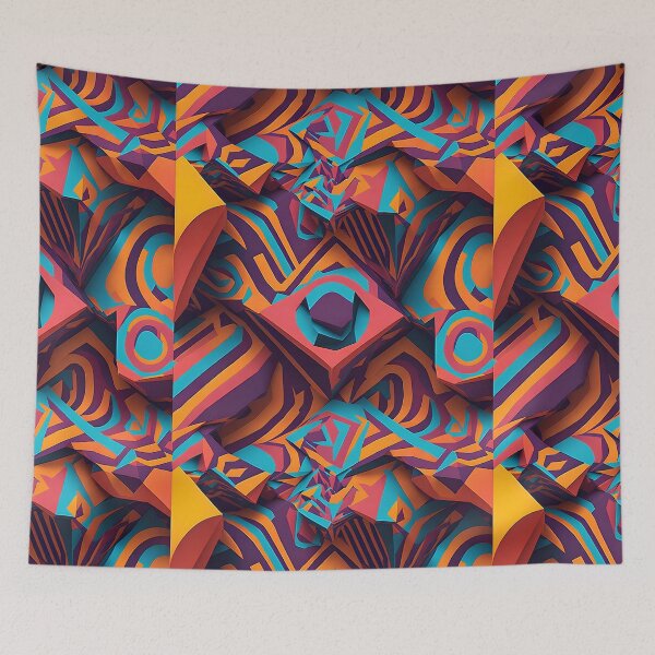 Item preview, Surreal Vibrance: Psychedelic Delight with Extravagant Fractal Geometrics designed and sold by DesignArtEmpire.