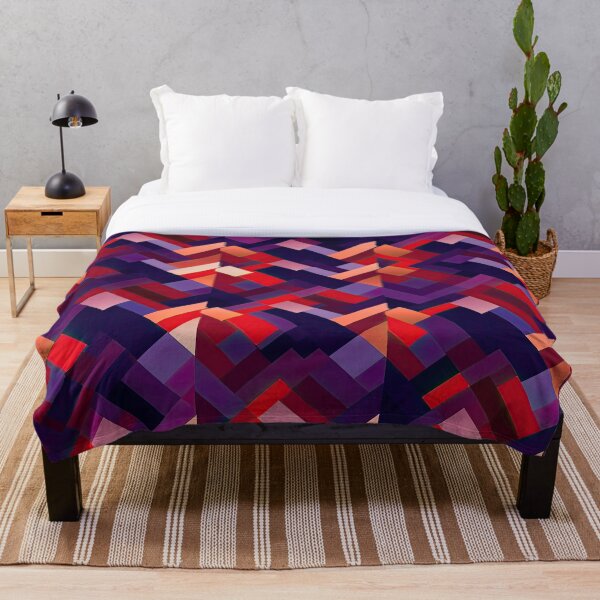 Item preview, Vibrant Chevron Pattern with Purple and Red Colors - Dynamic Movement designed and sold by PaperCrazed.