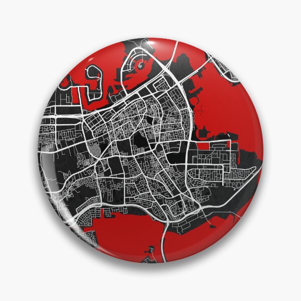 Item preview, Manama City Map of Bahrain - Oriental designed and sold by deMAP.