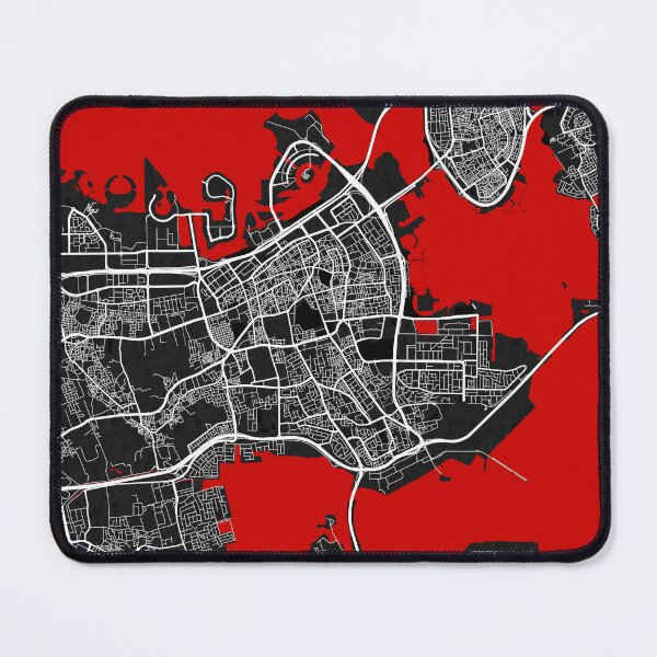 Item preview, Manama City Map of Bahrain - Oriental designed and sold by deMAP.