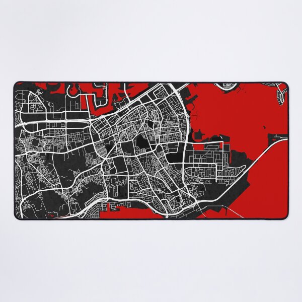 Item preview, Manama City Map of Bahrain - Oriental designed and sold by deMAP.