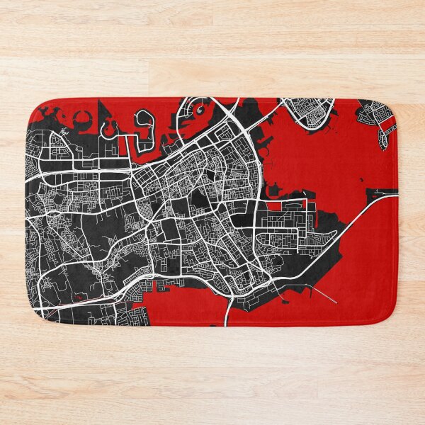 Item preview, Manama City Map of Bahrain - Oriental designed and sold by deMAP.
