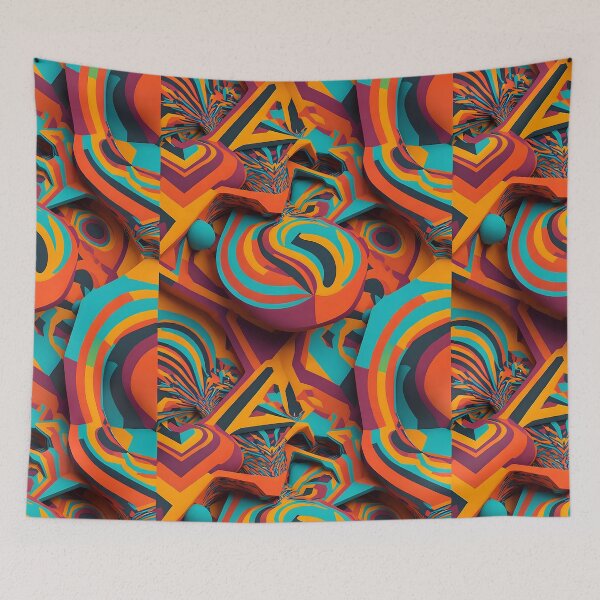 Item preview, Extravagant Fractal Symphony: Psychedelic Marvels Color Geometry designed and sold by DesignArtEmpire.