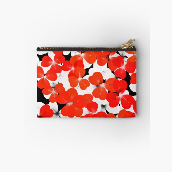 Item preview, Red and White Petals on Black designed and sold by Sun-Soles.