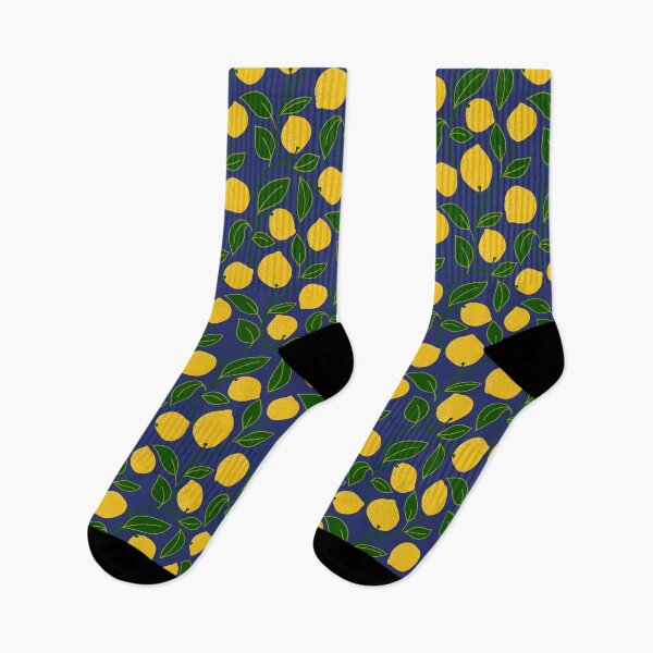 Item preview, Trailing Lemons on a Navy Background designed and sold by Sarah Melendez.