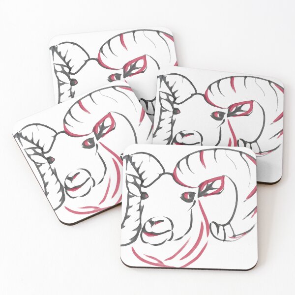 Item preview, goat ram designed and sold by StudioMasha.