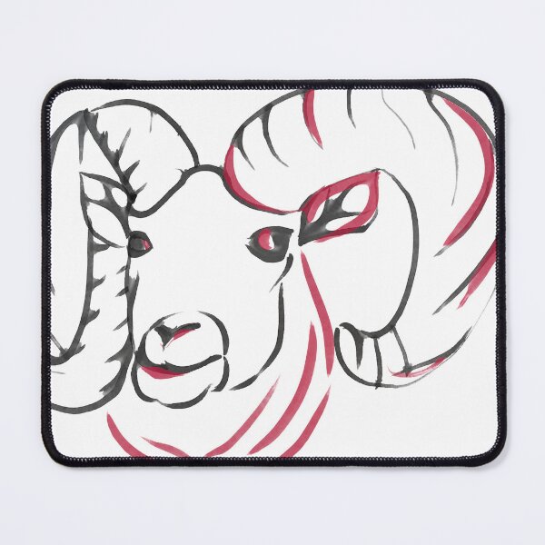 Item preview, goat ram designed and sold by StudioMasha.