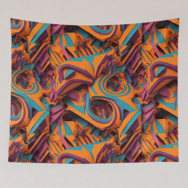 Item preview, Chromatic Fractal Odyssey: Embarking Psychedelic Geometric Journey designed and sold by DesignArtEmpire.