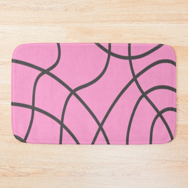 Item preview, Line Art: Grey Lines on Soft Pink designed and sold by DanielleGensler.