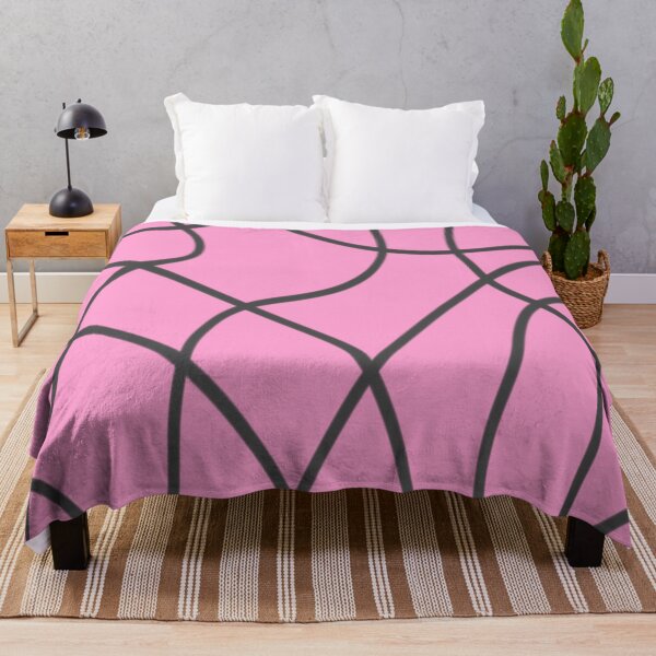 Item preview, Line Art: Grey Lines on Soft Pink designed and sold by DanielleGensler.