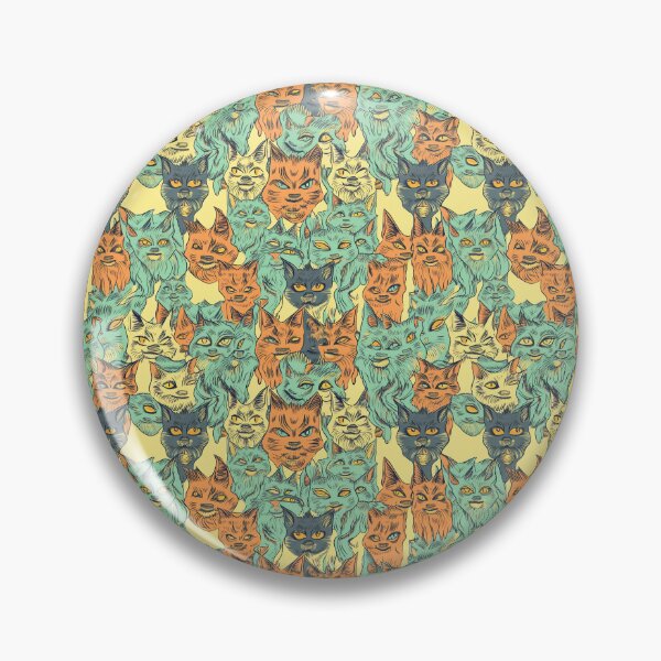 Item preview, Vintage Psychedelic Cart Pattern – Vibrant Green and Orange designed and sold by Retro-ArtDeco.